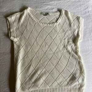 Elegant Cream Knit Sweater